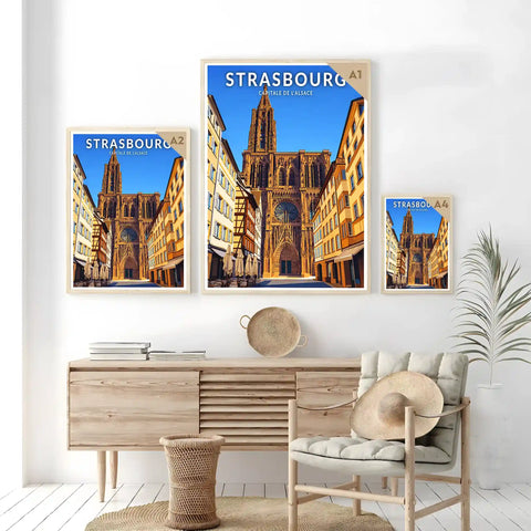 Affiche - Strasbourg - Capitale de l'Alsace