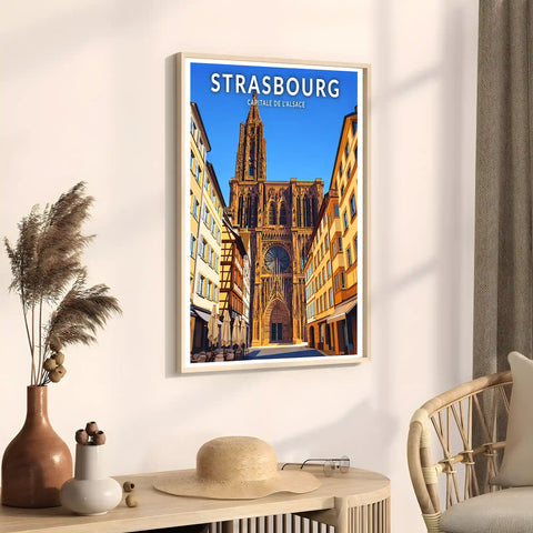 Affiche - Strasbourg - Capitale de l'Alsace