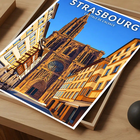 Affiche - Strasbourg - Capitale de l'Alsace