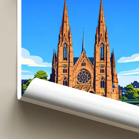 Affiche - Strasbourg - Église Saint-Paul
