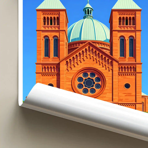 Affiche - Strasbourg - Église catholique Saint-Pierre-le-Jeune