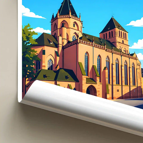 Affiche - Strasbourg - Église Saint-Thomas