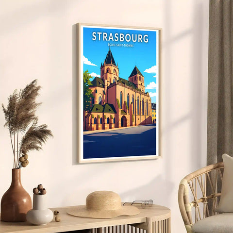 Affiche - Strasbourg - Église Saint-Thomas