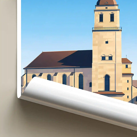 Affiche - Strasbourg - Église Sainte-Madeleine