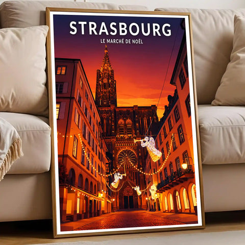 Affiche - Strasbourg - Le Marché de Noël