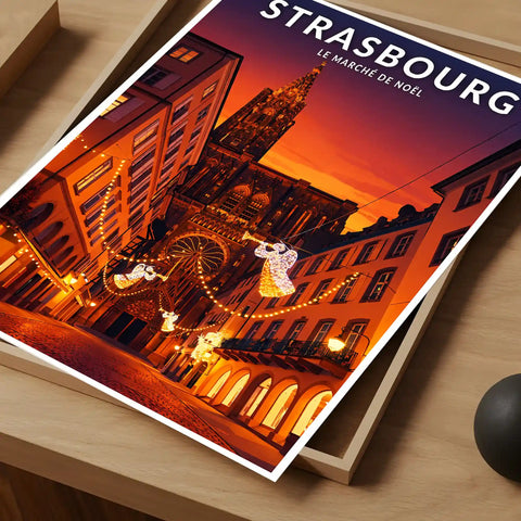 Affiche - Strasbourg - Le Marché de Noël