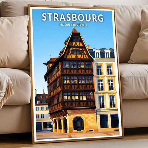 Affiche - Strasbourg - Maison Kammerzell