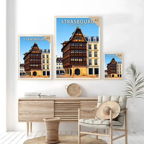 Affiche - Strasbourg - Maison Kammerzell