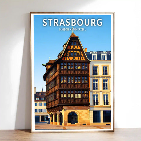 Affiche - Strasbourg - Maison Kammerzell