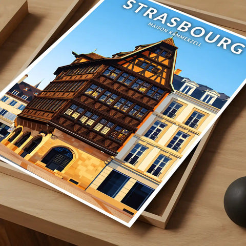 Affiche - Strasbourg - Maison Kammerzell