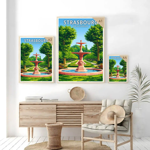 Affiche - Strasbourg - Parc de l'Orangerie