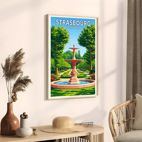 Affiche - Strasbourg - Parc de l'Orangerie