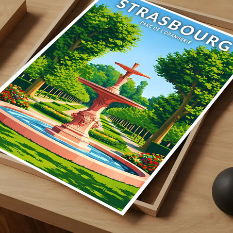 Affiche - Strasbourg - Parc de l'Orangerie