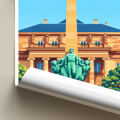 Affiche - Strasbourg - Place Broglie
