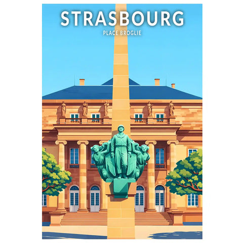 Affiche - Strasbourg - Place Broglie