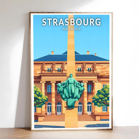 Affiche - Strasbourg - Place Broglie