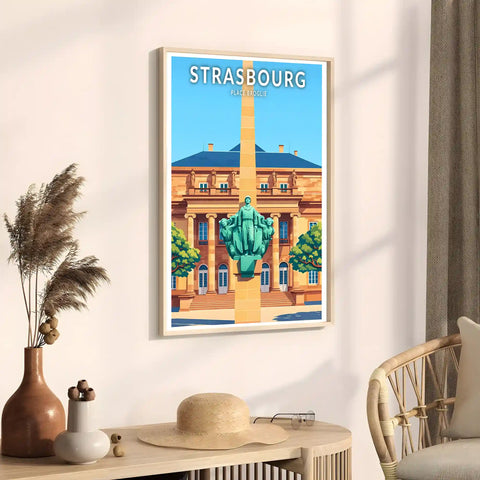 Affiche - Strasbourg - Place Broglie