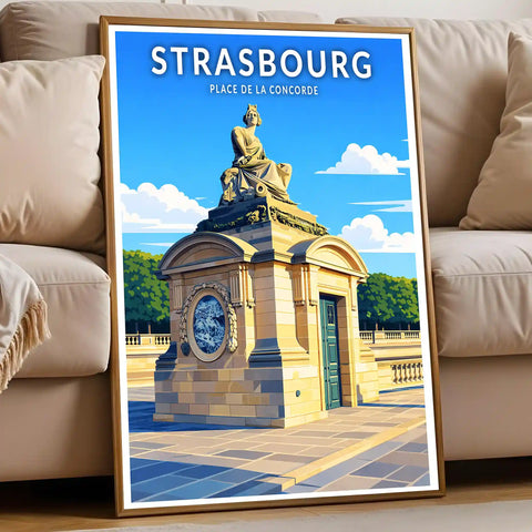 Affiche - Strasbourg - Place de la Concorde