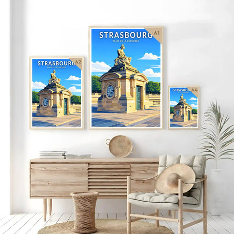 Affiche - Strasbourg - Place de la Concorde