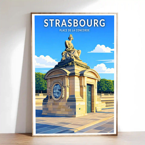 Affiche - Strasbourg - Place de la Concorde