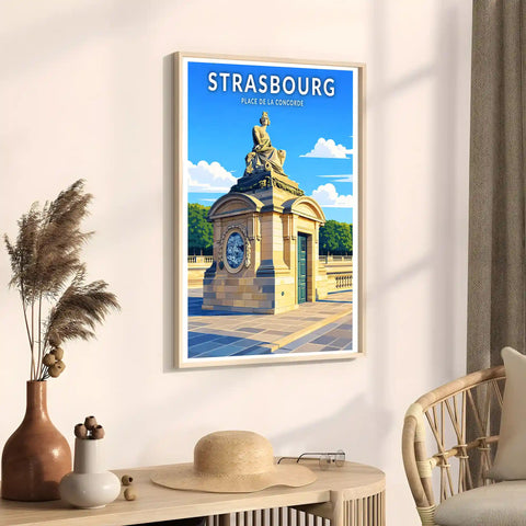 Affiche - Strasbourg - Place de la Concorde
