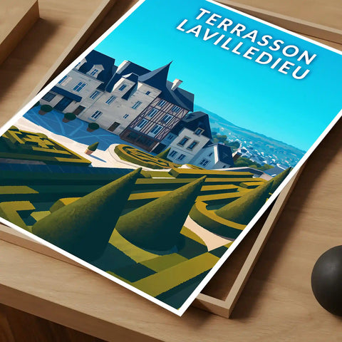 Affiche - Terrasson-Lavilledieu