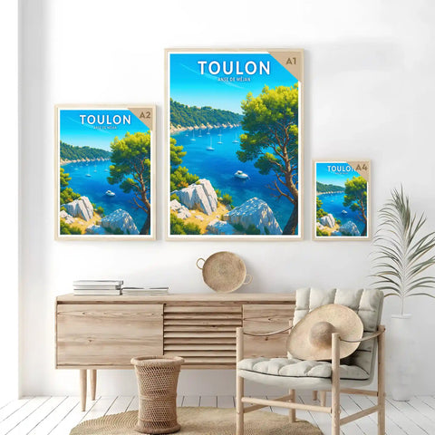 Affiche - Toulon - Anse de Méjan