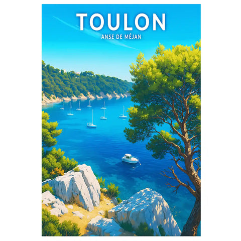Affiche - Toulon - Anse de Méjan