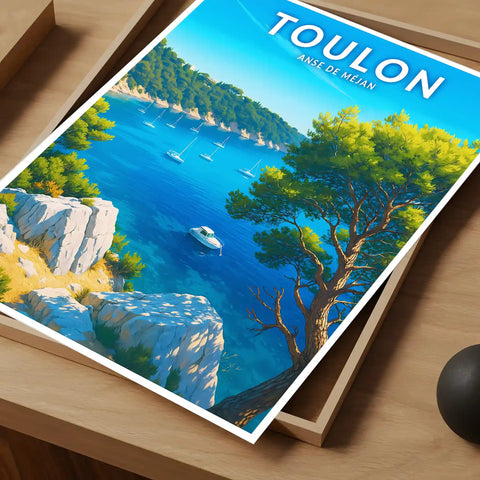 Affiche - Toulon - Anse de Méjan