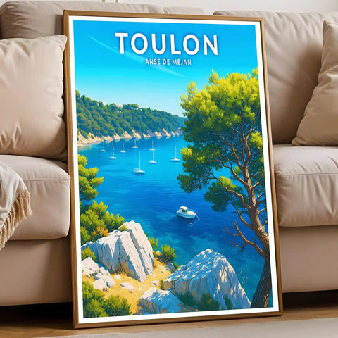 Affiche - Toulon - Anse de Méjan