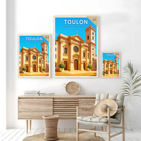 Affiche - Toulon - Cathédrale Notre-Dame-de-la-Seds