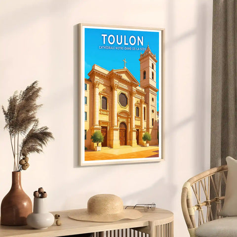 Affiche - Toulon - Cathédrale Notre-Dame-de-la-Seds
