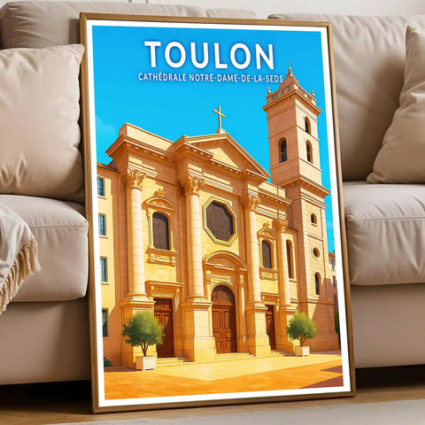 Affiche - Toulon - Cathédrale Notre-Dame-de-la-Seds
