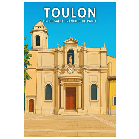 Affiche - Toulon - Église Saint-François-de-Paule