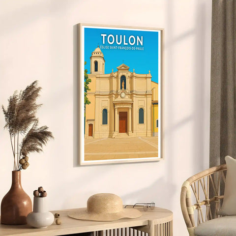 Affiche - Toulon - Église Saint-François-de-Paule