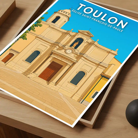 Affiche - Toulon - Église Saint-François-de-Paule