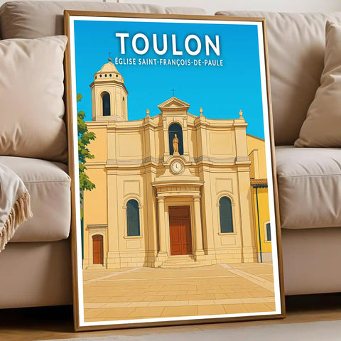 Affiche - Toulon - Église Saint-François-de-Paule