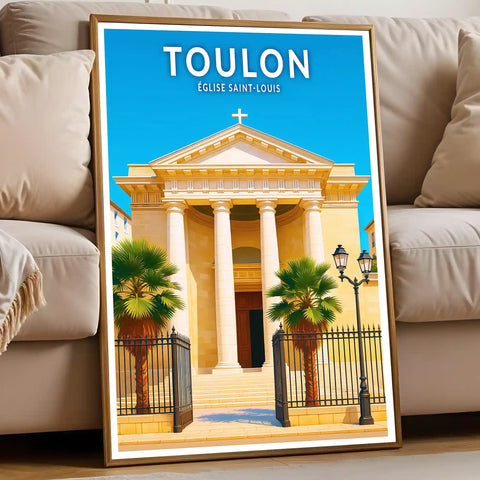 Affiche - Toulon - Église Saint-Louis