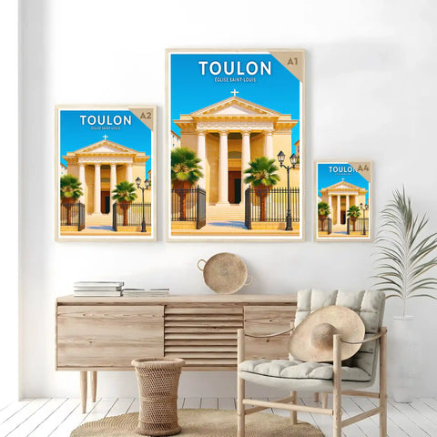 Affiche - Toulon - Église Saint-Louis