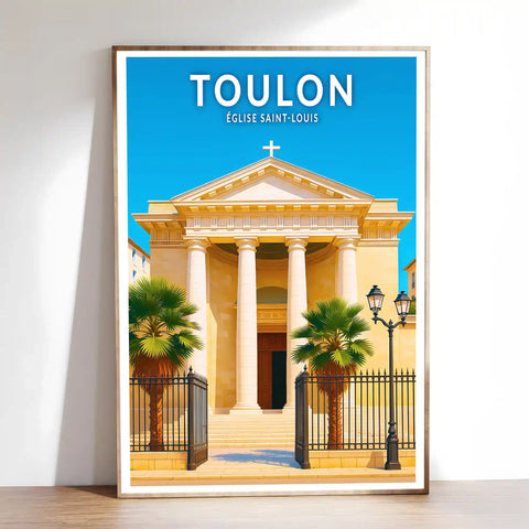 Affiche - Toulon - Église Saint-Louis