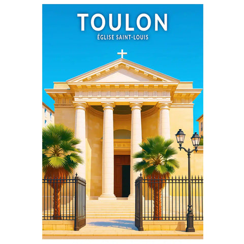 Affiche - Toulon - Église Saint-Louis