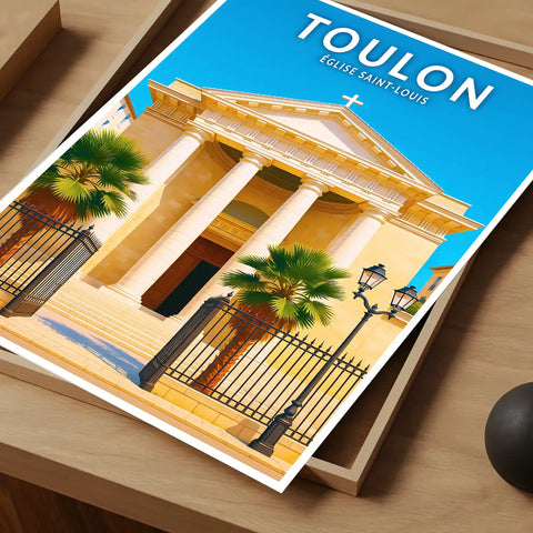 Affiche - Toulon - Église Saint-Louis
