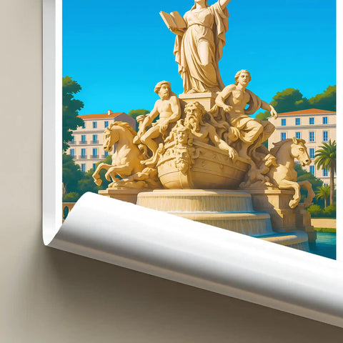 Affiche - Toulon - Fontaine de la Fédération