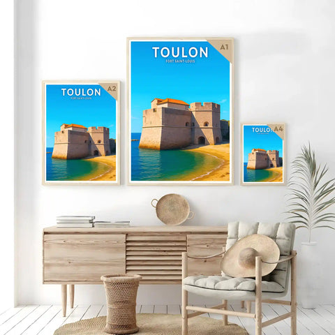 Affiche - Toulon - Fort Saint-Louis