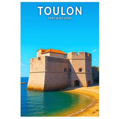Affiche - Toulon - Fort Saint-Louis