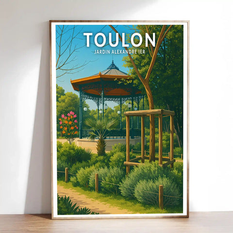 Affiche - Toulon - Jardin Alexandre Ier
