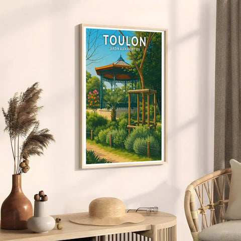 Affiche - Toulon - Jardin Alexandre Ier