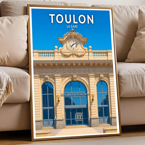 Affiche - Toulon - La Gare