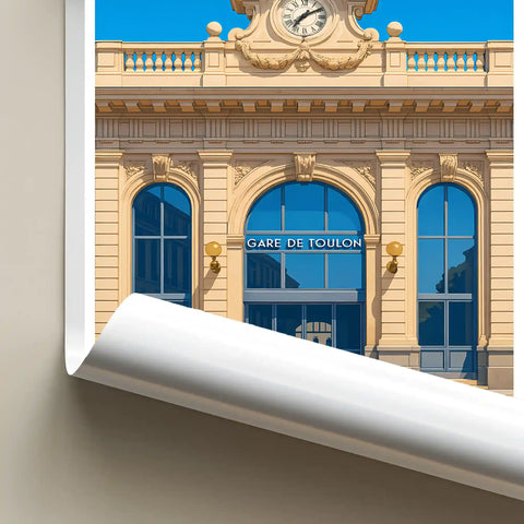 Affiche - Toulon - La Gare