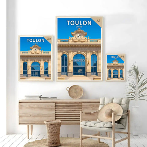 Affiche - Toulon - La Gare